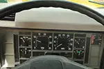 International 4900 dashboard with 158k miles